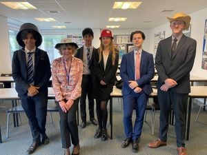 Students hosted a Pants n Hats to Leukaemia charity event