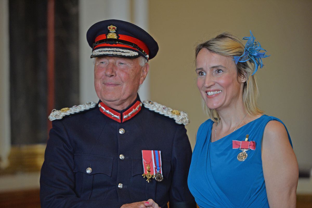 Lord-Lieutenant John Crabtree OBE and Kathryn Beale 