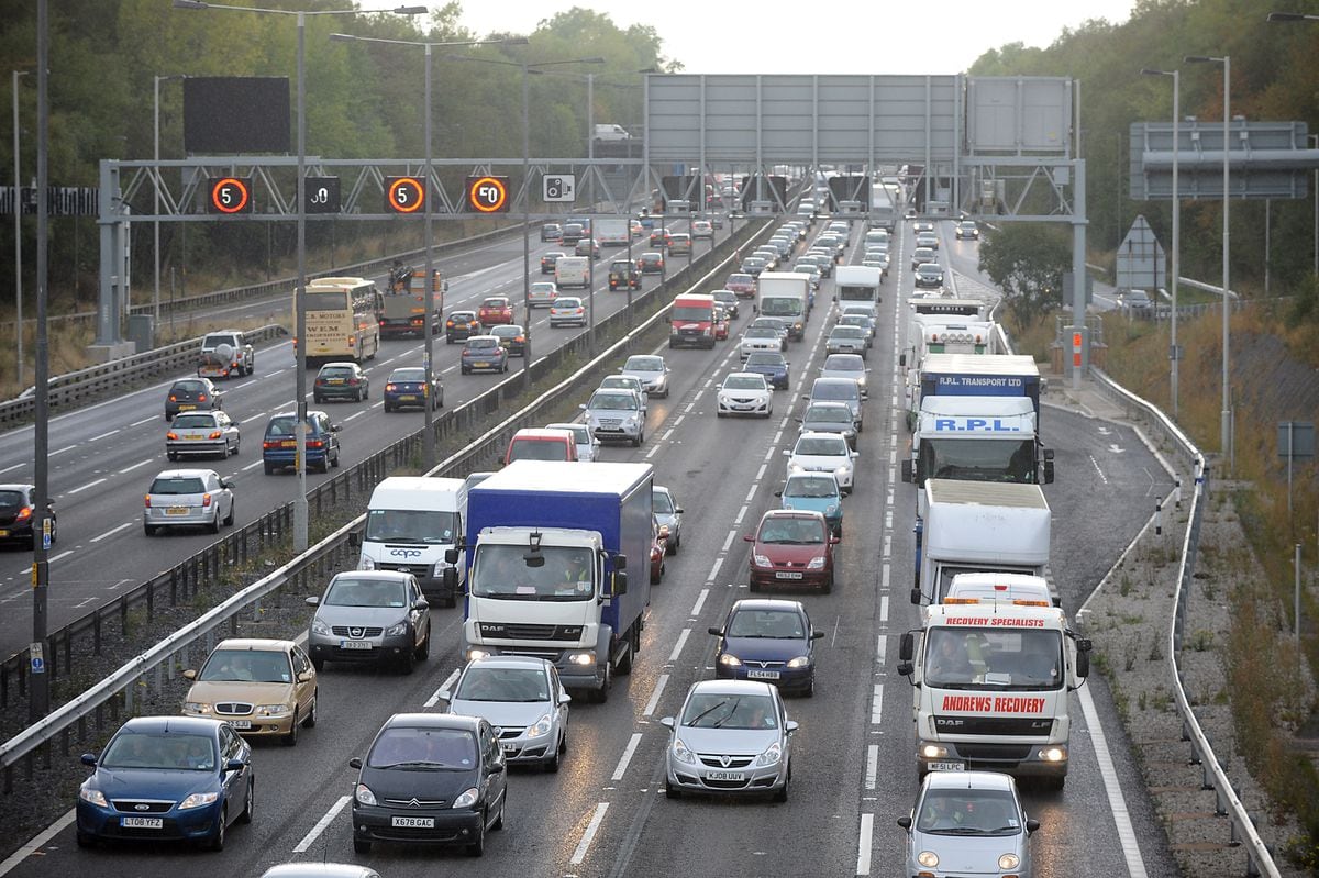 M6 stretch near Walsall named as West Midlands' most congested road ...