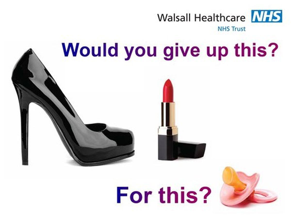 One of the posters released by Walsall Healthcare NHS Trust