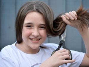 CANNOCK  COPYRIGHT TIM STURGESS EXPRESS AND  STAR...... 13/01/2022   Lennon Wright age 11 from Cannock is growing her hair and shaving it for charity for Little Princess Trust because and to donate my hair to make a wig for kids..