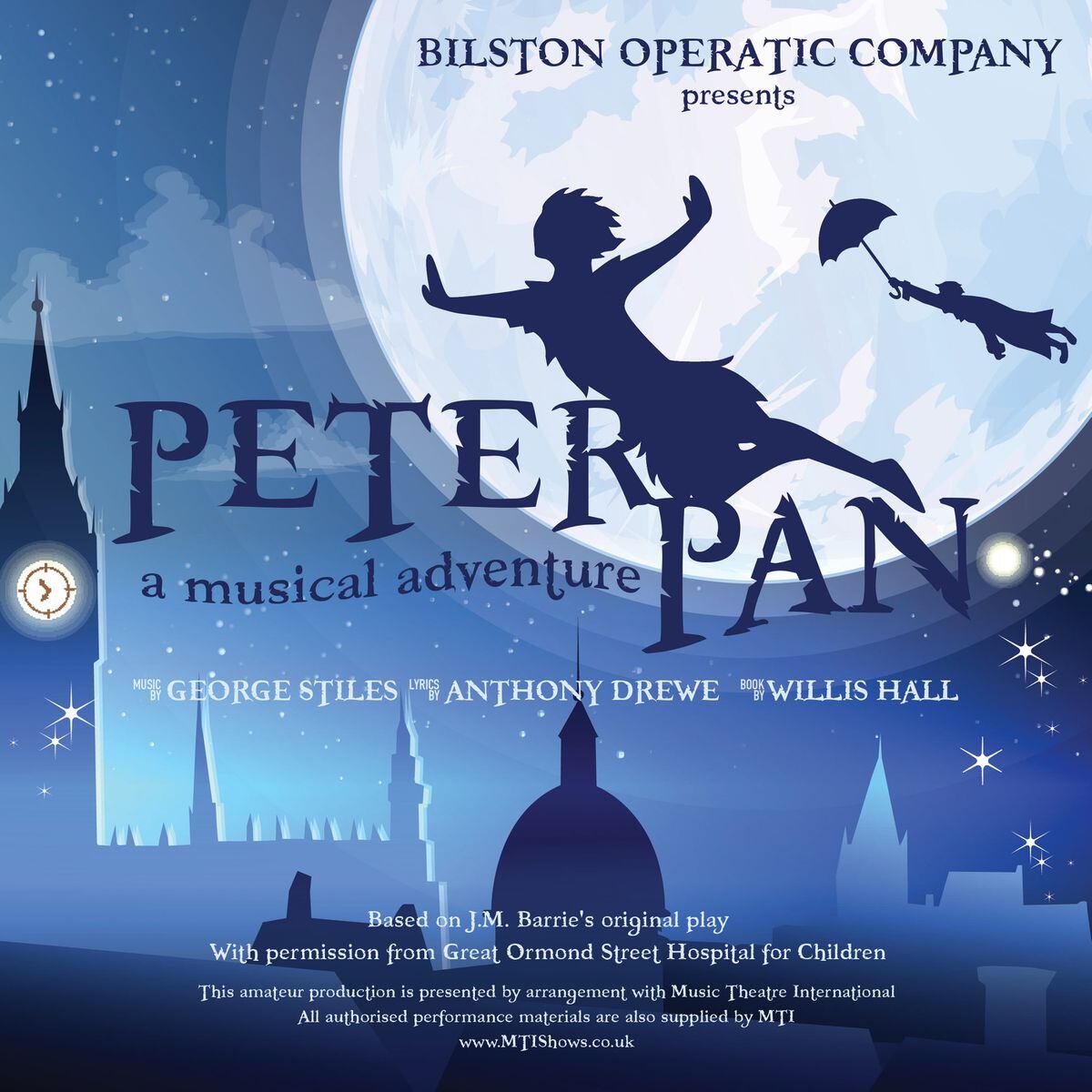 Poster for the production of Peter Pan