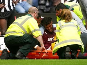 Aston Villa's Tyrone Mings picked up his injury against Newcastle United