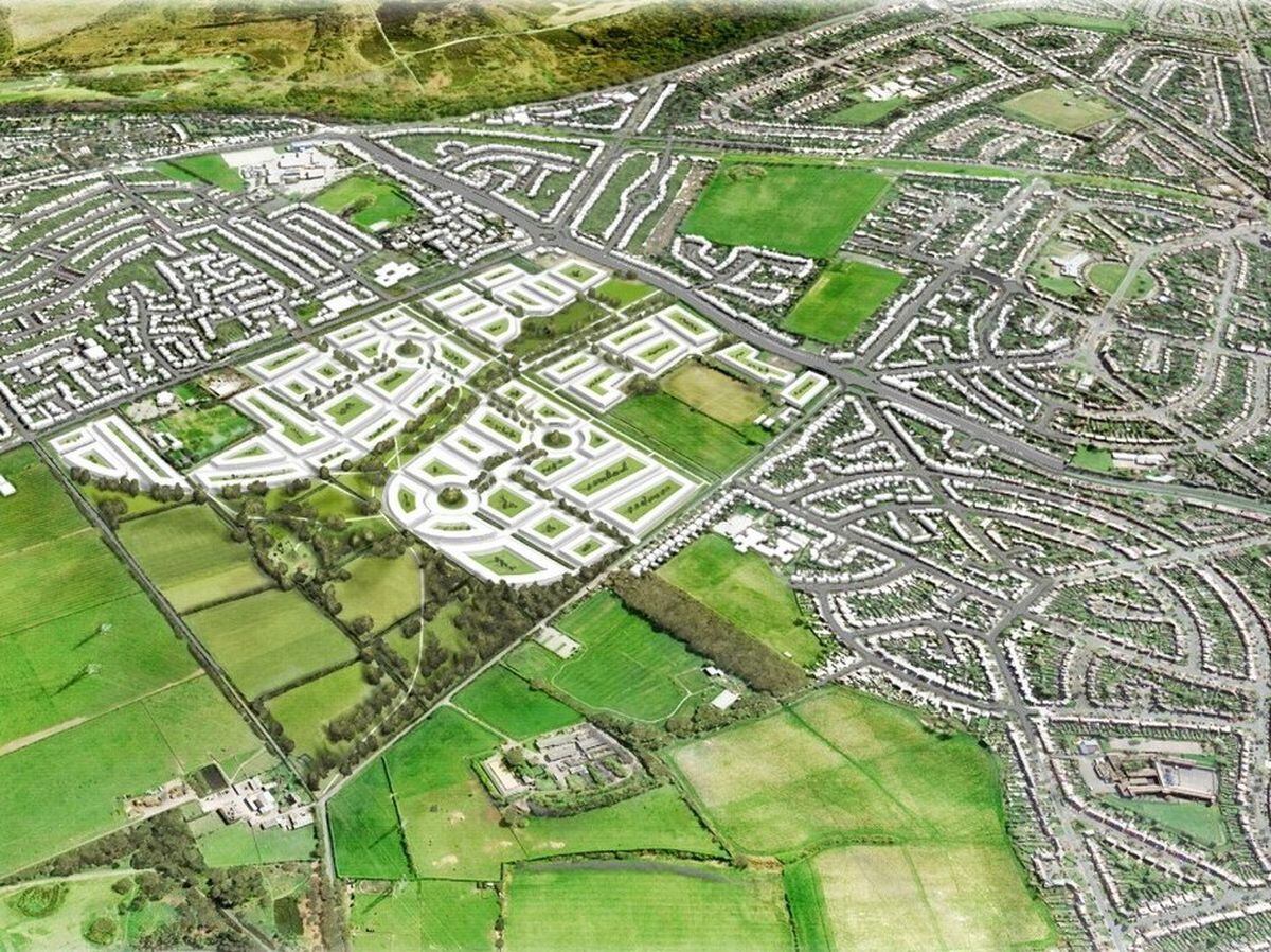An artist's impression of how the proposed housing development will look. Picture: BHB Architects