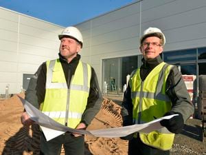 Site Manager Dominic Hayhurst, right, and Contracts Manager, Mike Castree
