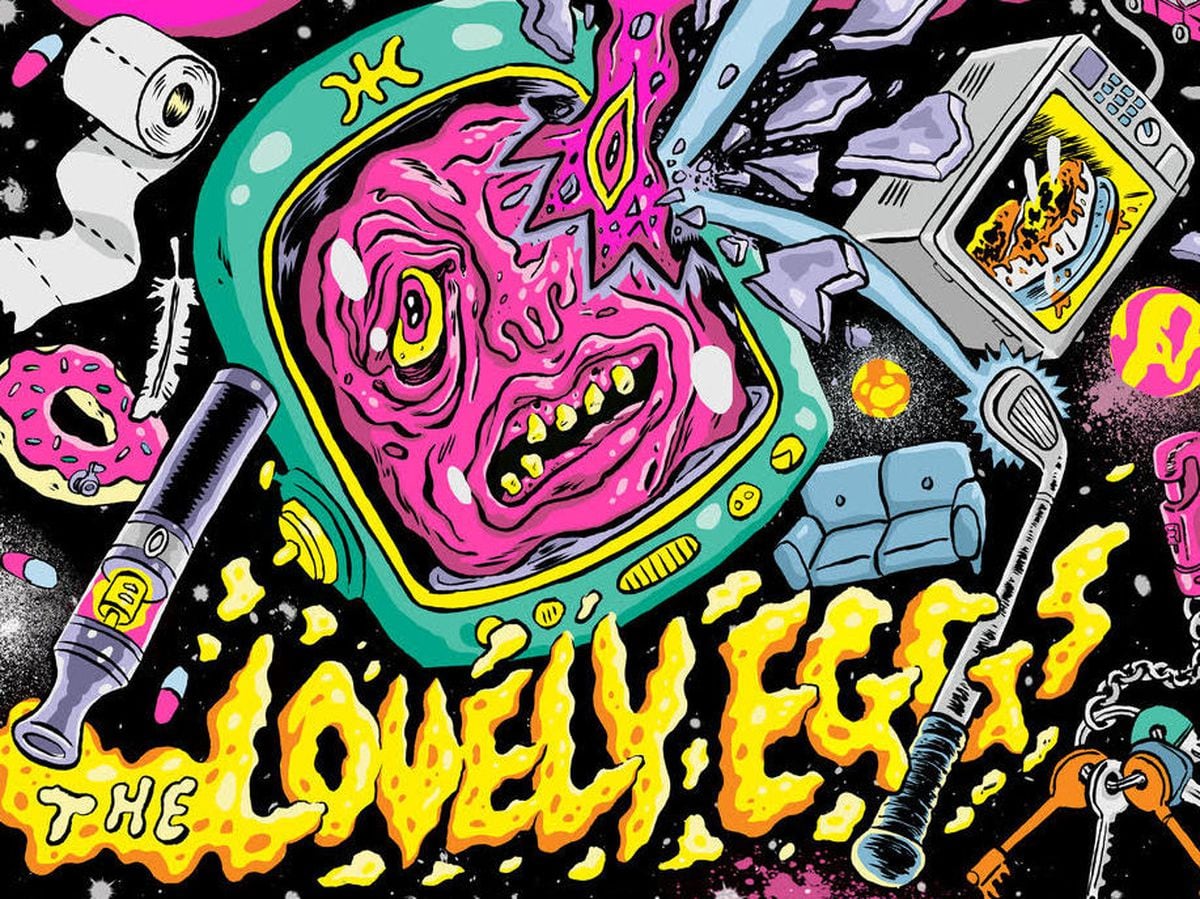 The album artwork for The Lovely Eggs's I Am Moros