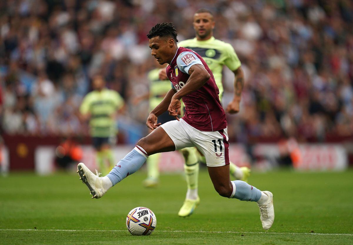 
              
Aston Villa's Ollie Watkins during the Premier League match at Villa Park, Birmingham. Picture date: Saturday September 3, 2022. PA Photo. See PA story SOCCER Villa. Photo credit should read: Nick Potts/PA Wire.


RESTRICTIONS: EDITORIAL USE ONLY No use with unauthorised audio, 
video, data, fixture lists, club/league logos or "live" services. Online in-match use limited to 120 images, no video emulation. No use in betting, games or single club/league/player publications.
            
