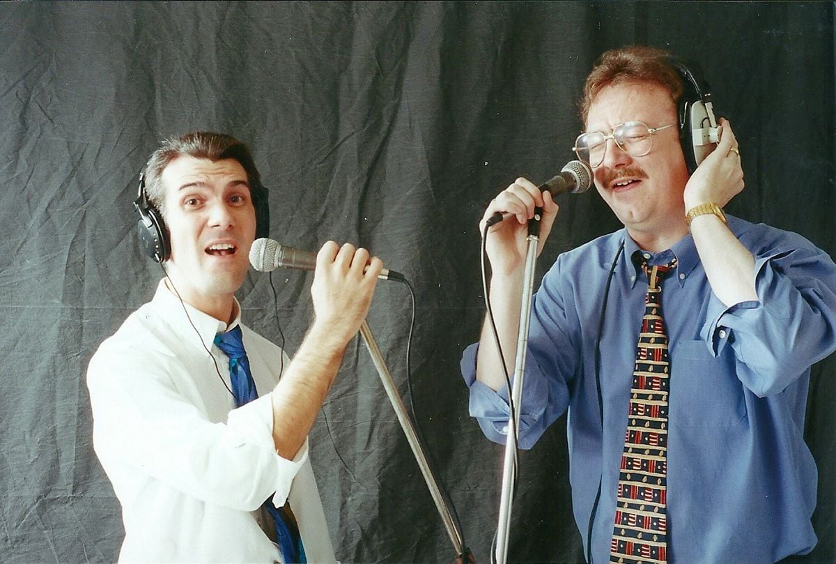 Mark and John in 1999 when they wrote The Light of the World