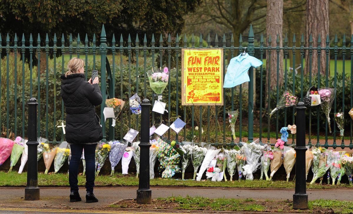 Tributes quickly gathered outside West Park