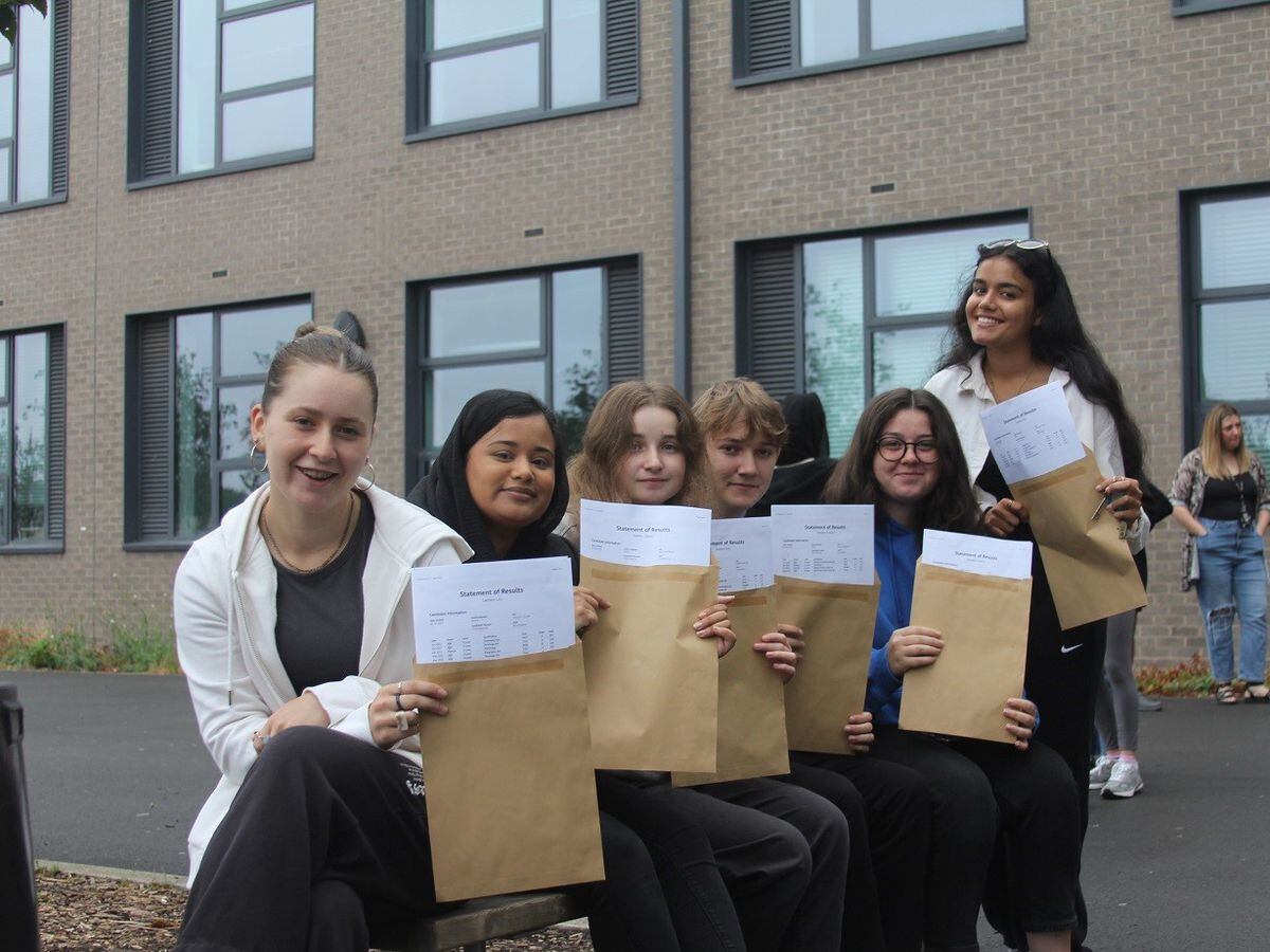 Pupils celebrate achieving great results at Plantsbrook 