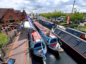More canal boats than ever were moored up at Wednesfield Canal Festival