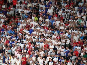 England fans at the Ahmad Bin Ali Stadium