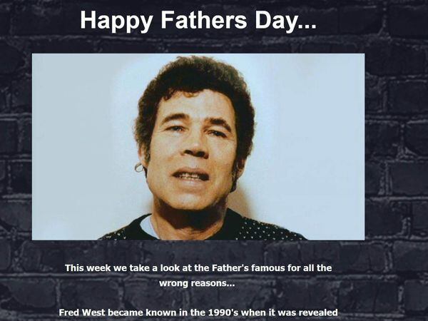 Ad for Father’s Day promotion featuring picture of Fred West banned