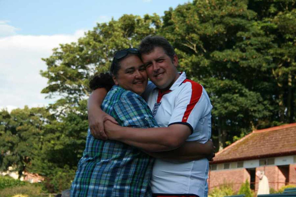Soulmates – Marie and her husband Lee pictured in 2012
