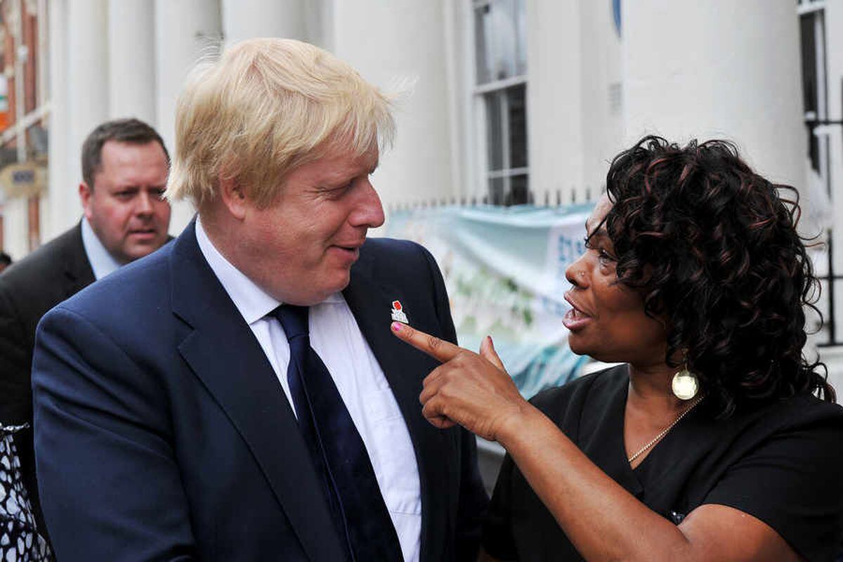 Boris Johnson was stopped in the street by Louise Johnson, who runs Louise's hair salon