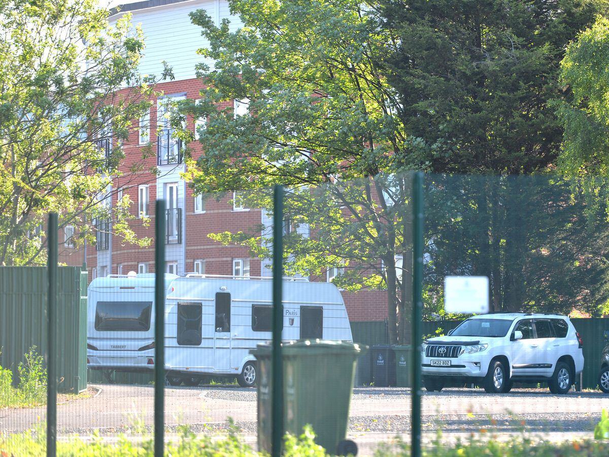 The controversial traveller transit site on Pleck road, Walsall