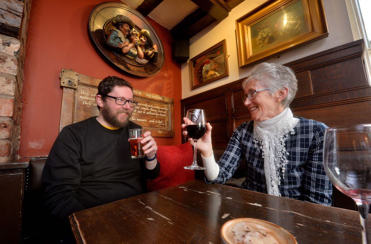 Love your Local: The Shakespeare Inn, Bridgnorth. Mark and Hilary Bullock from Kingswinford..