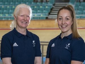 Aileen McGlynn (left) and Pilot rider Helen Scott (right) during the British Paralympic Association kitting out for the Para cycling athletes to represent ParalympicsGB at the rescheduled Tokyo 2020 Paralympic Games.