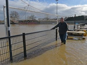 Stourport Swifts' home ground is currently underwater