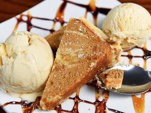 All things nice – homemade salted caramel slice and honeycomb ice cream