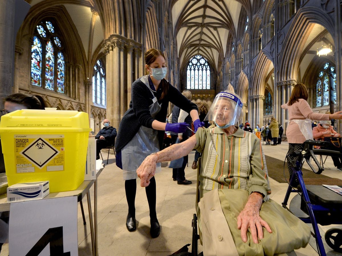 In pictures: Chorus of approval as Lichfield Cathedral transformed into  vaccine centre | Express & Star