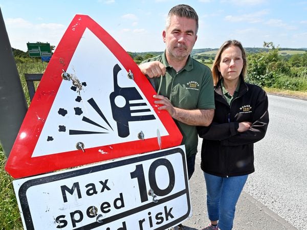 Matt and Lucy Roberts, from Roberts Farm Shop, are angry about the lack of communication they have received about the roadworks going on outside of their farm shop