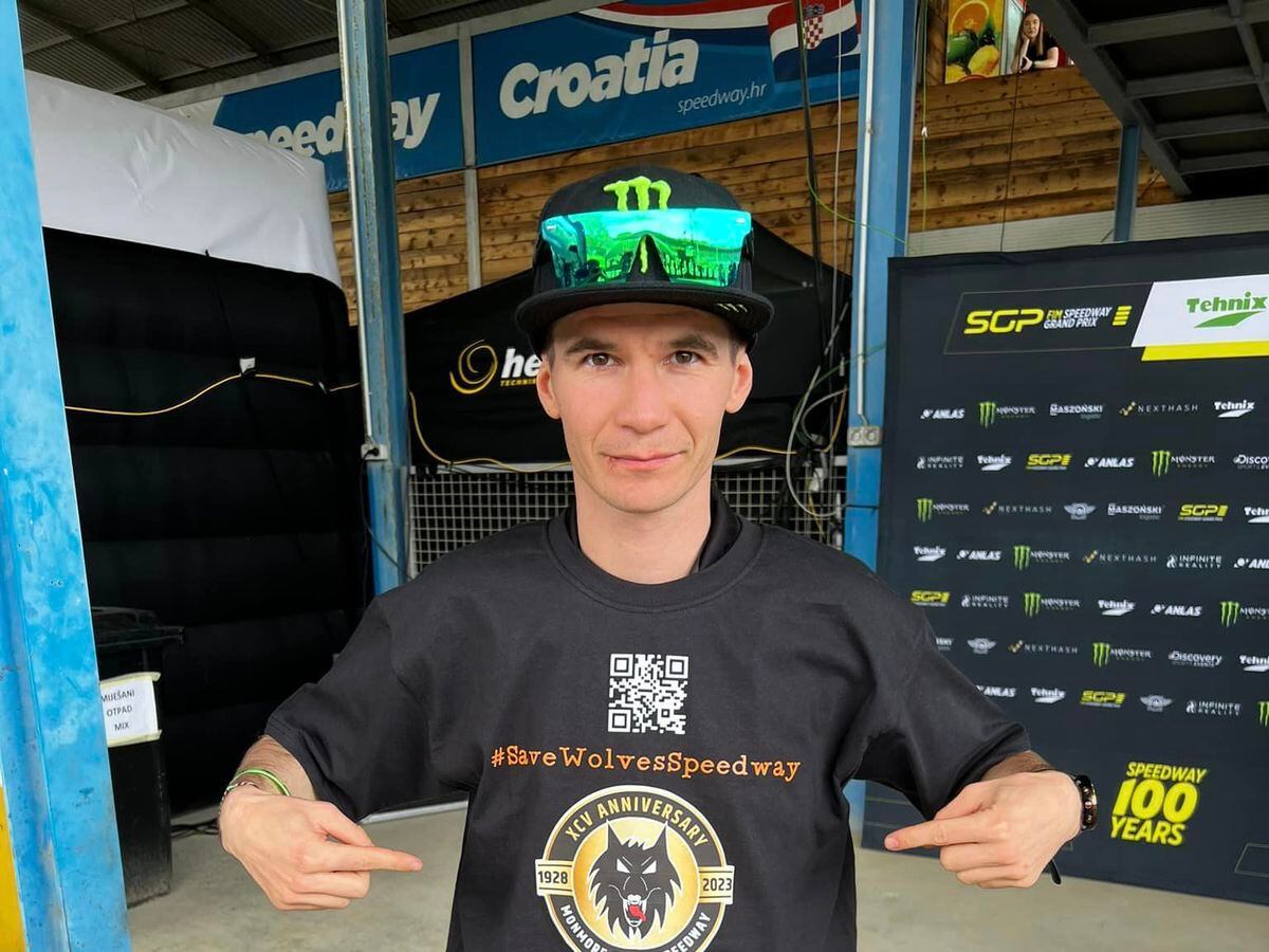 pust Afspejling reparere World speedway stars back new Wolves Save Our Speedway t-shirts at Croatia  GP | Express & Star