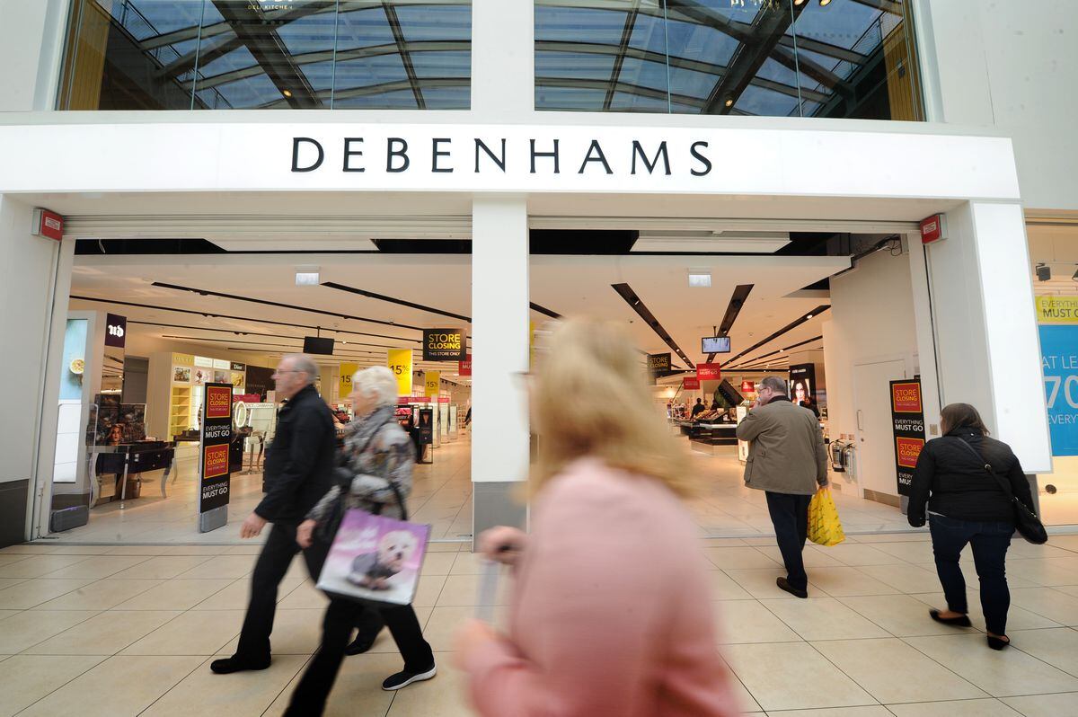 Debenhams is closing its store in Wolverhampton's Mander Centre today