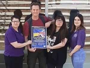 From left to right: Caroline Caldwell, Civic Manager; Steve Low and Ella Low, organisers; and Jessica Dillistone, volunteer