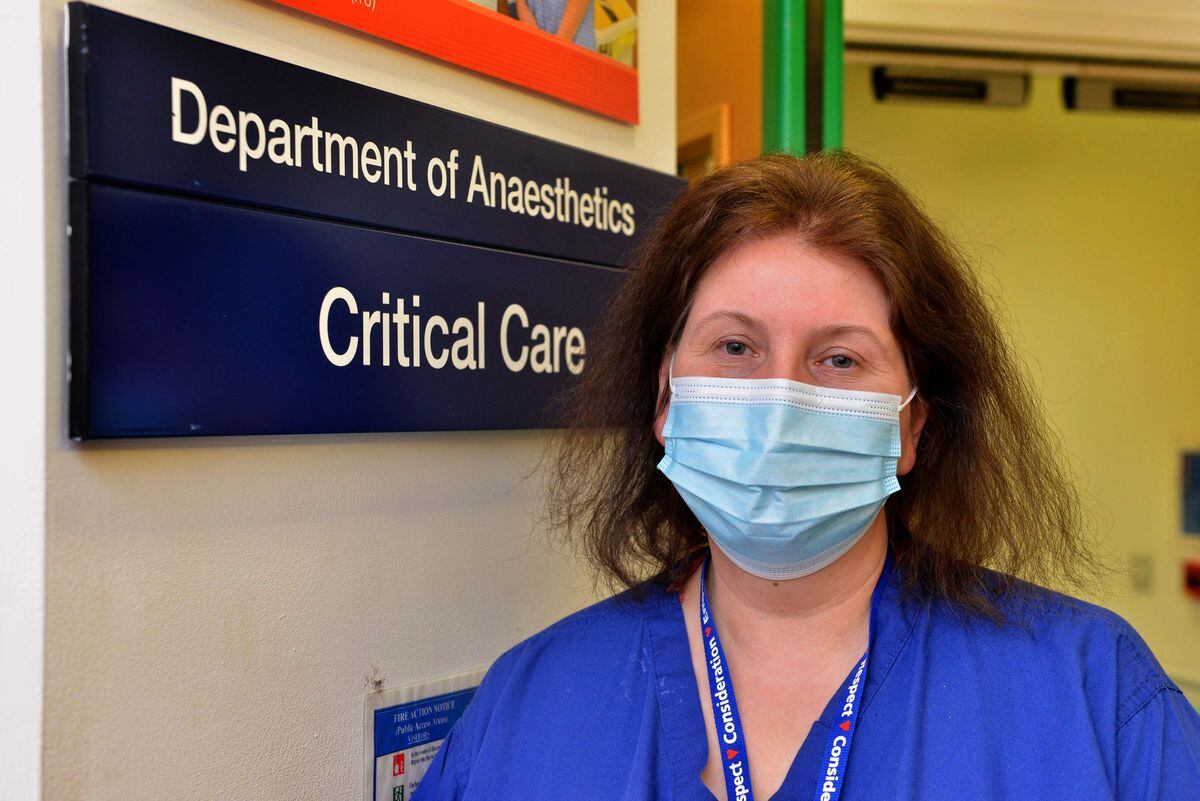 Lesley Smith, from Wolverhampton, is deputy matron at Russells Hall Hospital's critical care unit