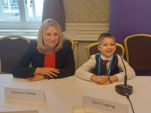 Suzanne Webb with Zach Eagling