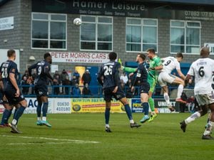Kidderminster Harriers in action at AFC Telford United (Kieran Griffin Photography)