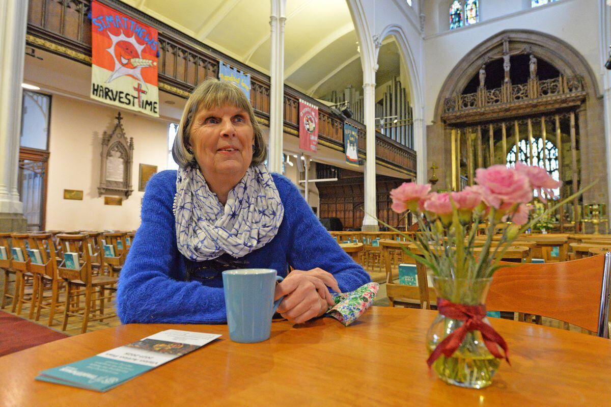 Sara Hartshorne said a Place of Welcome at St Matthew's was offering a place for people to talk or to just take in the setting