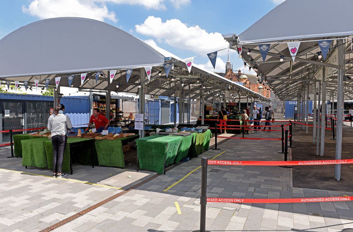 Wolverhampton's city centre market reopens to the public