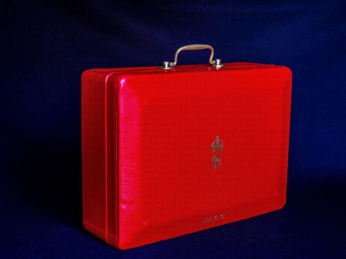Charles's red despatch box