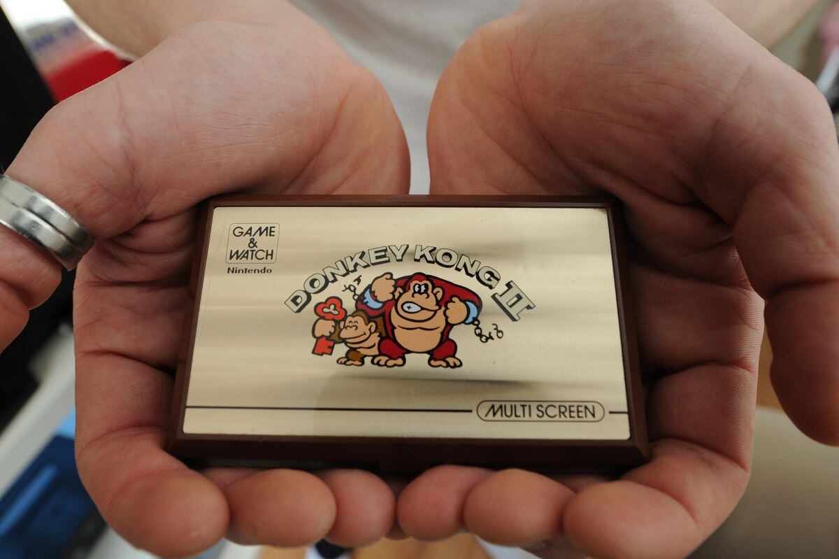 Donkey Kong II Game & Watch owned by retro gamer Shaun Campbell, of Wolverhampton
