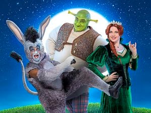 The cast of Shrek the Musical UK and Ireland Tour. Photo: Hugo Glenndinning