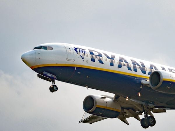 A Ryanair passenger plane