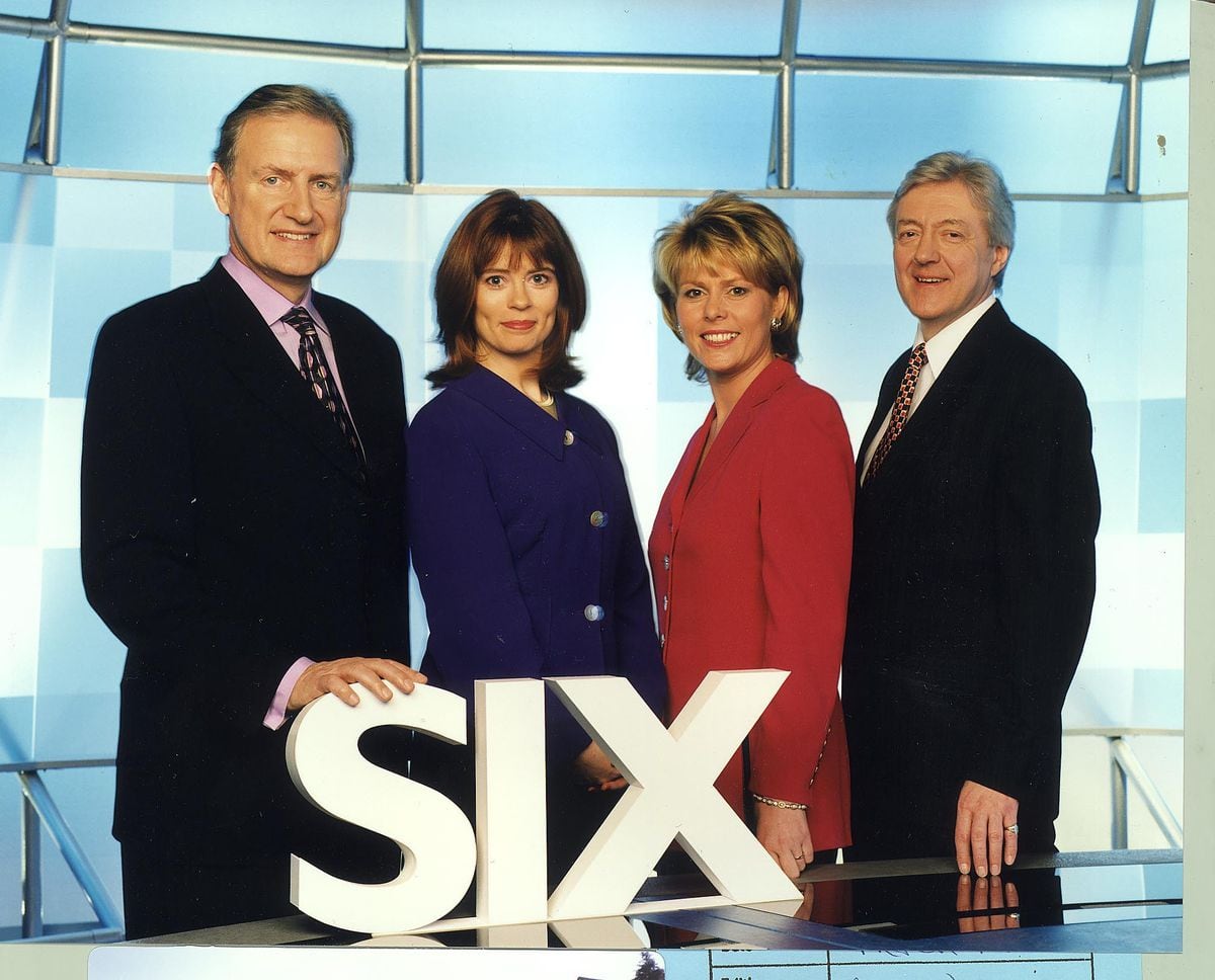 Bob Warman with the Central News team in 1999