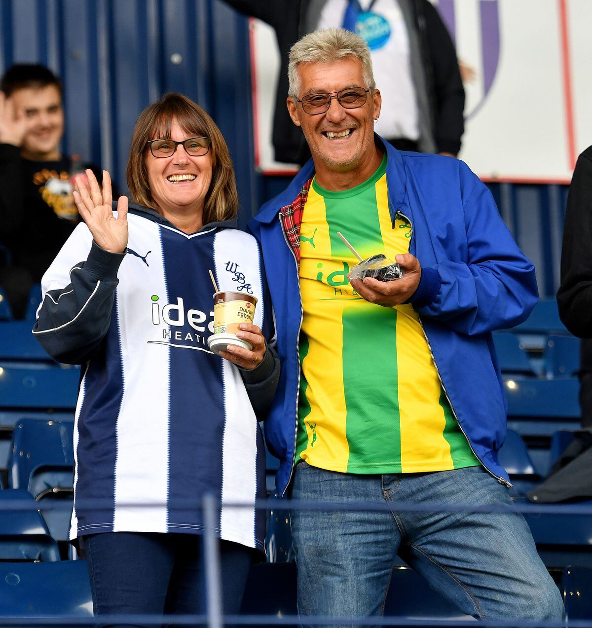 Baggies fans ahead of the Clash of the Legends match