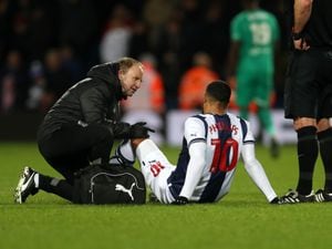 Phillips suffered an injury in Albion's FA Cup replay win over Chesterfield (Photo by Adam Fradgley/West Bromwich Albion FC via Getty Images).