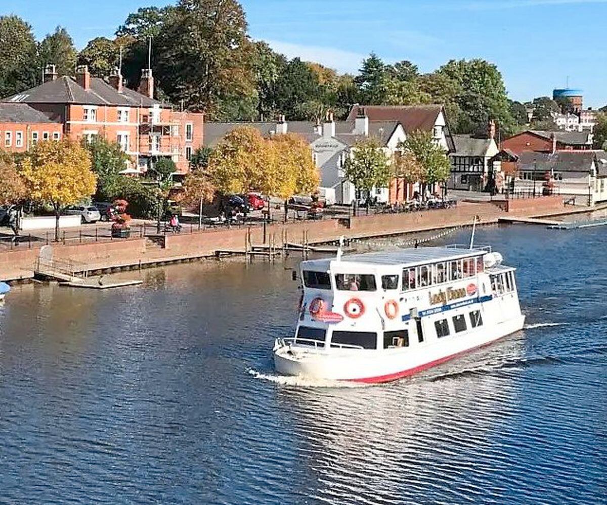 Cruising along the River Dee in Chester