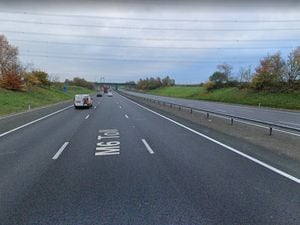 The HGV crashed into the central reservation on the M6 Toll Road Northbound section between Junctions T5 and T6. Photo: Google Street Map