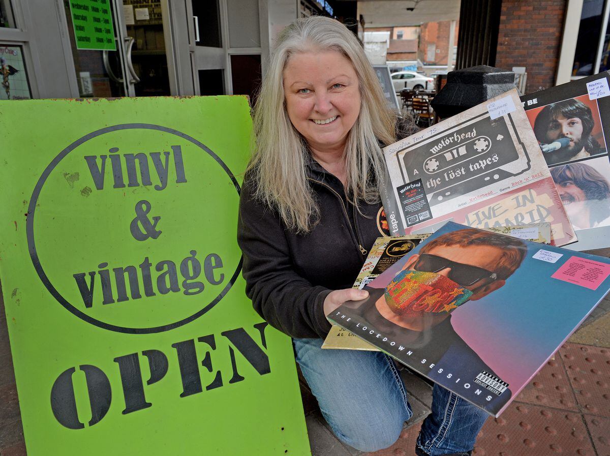 Claire Howell from the Vinyl & Vintage record store in Wolverhampton