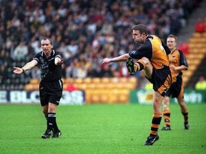 Robbie Dennison in action for Wolves