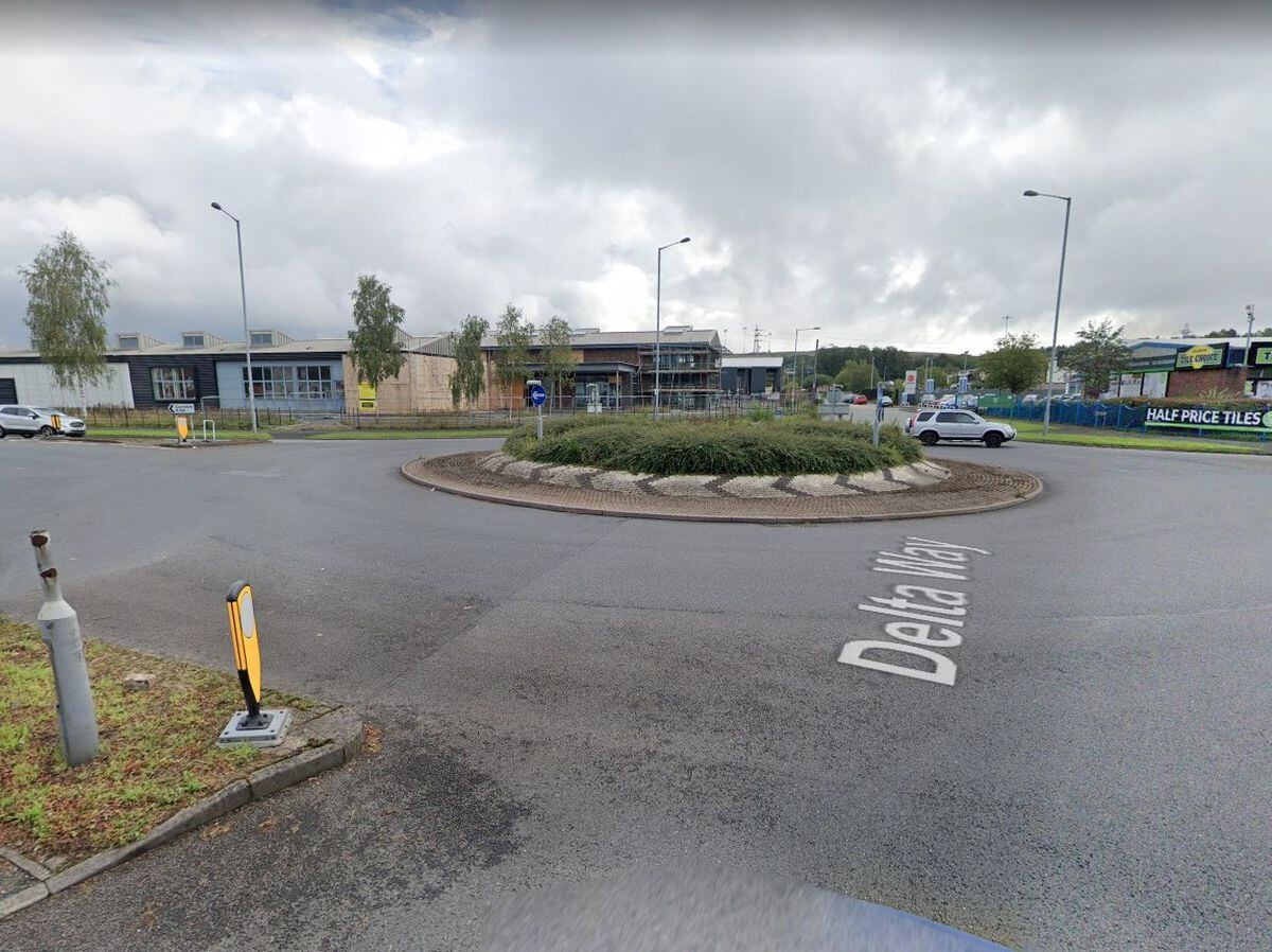 The crash happened on the Bridgtown roundabout on the A34 near Cannock. Photo: Google  