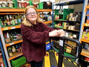 Vicki Pinter, warehouse manager at Cannock and District Food Bank