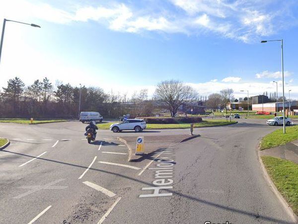 The accident happened on the A460, Hawks Green Island, Cannock. Photo: Google,