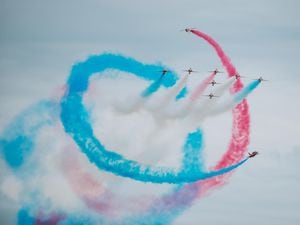 The Red Arrows at last year's RAF Cosford Airshow