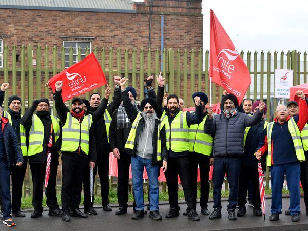 Calls for better pay and more respect came from the drivers
